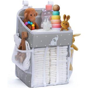 Hanging Diaper Caddy Organizer - Diaper Organizer Caddy with Multiple Pockets